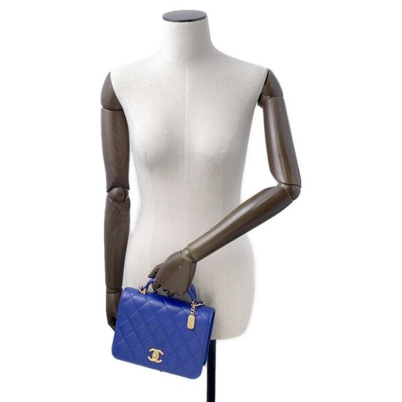 CHANEL Matelasse 2WAYBag Calfskin Blue AS4286 - Picture 3 of 14